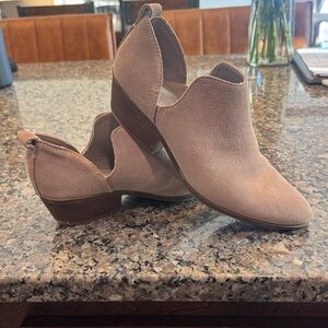 Joie Suede Tan Ankle Booties